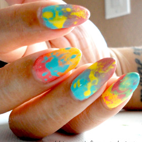 For a tutorial or to see what polish I used, you could check my blog http://justtisems.blogspot.com/2012/05/nails-done-oh-yeah-check_22.html
