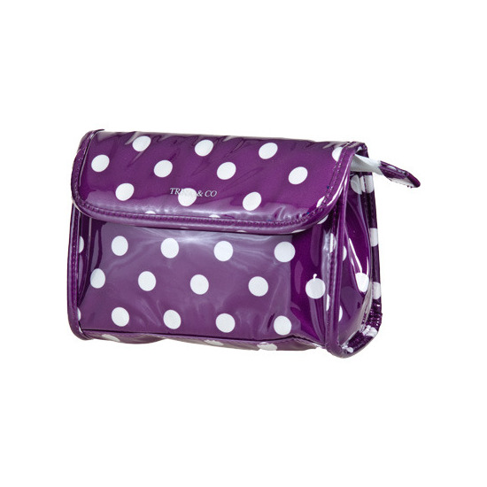 Trina Polka Dot Cosmetic Bag Purple Clutch Beautylish Trina Polka Dot Cosmetic Bag Purple Clutch Beautylish