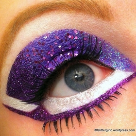 Purple Glittery Valentine's :)