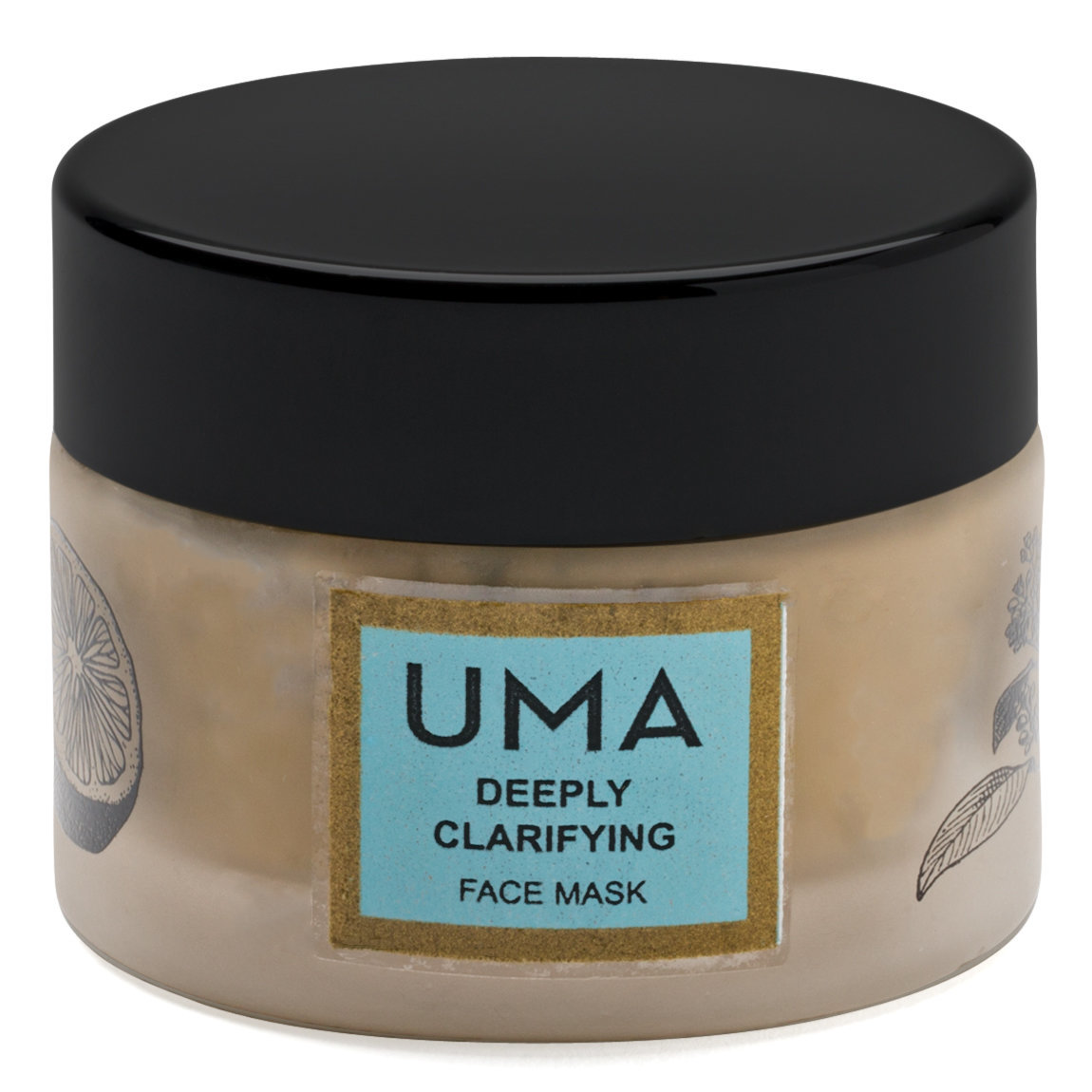 uma deeply clarifying face mask product smear.