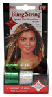 Bling String 500' Hair Tinsel with Clips - Silver/Green