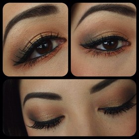 simple eye makeup for work. 
