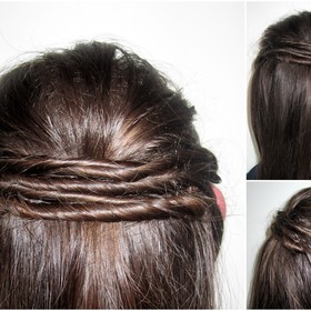 Twisted Half Up Half Down
