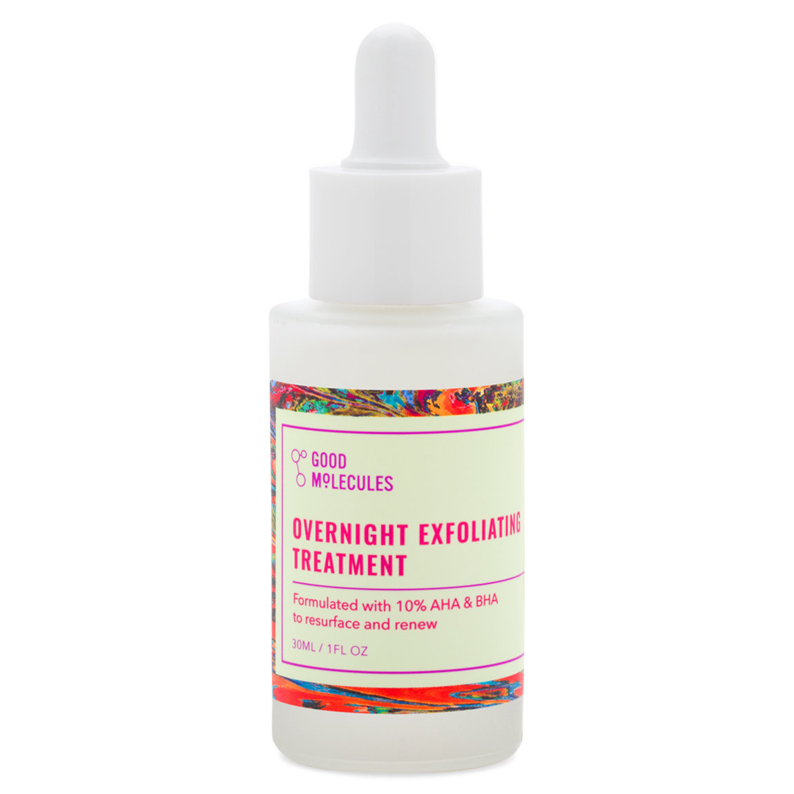 Good Molecules Overnight Exfoliating Treatment product smear.