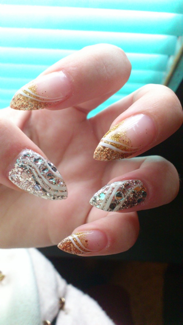 Gold - Silver New Year Nails | Bate K.&#039;s Photo | Beautylish