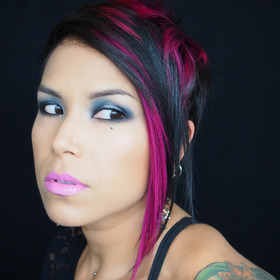 I went back in for maintenance and I added a magenta weft in the front and about 25 pinch brands behind it.
