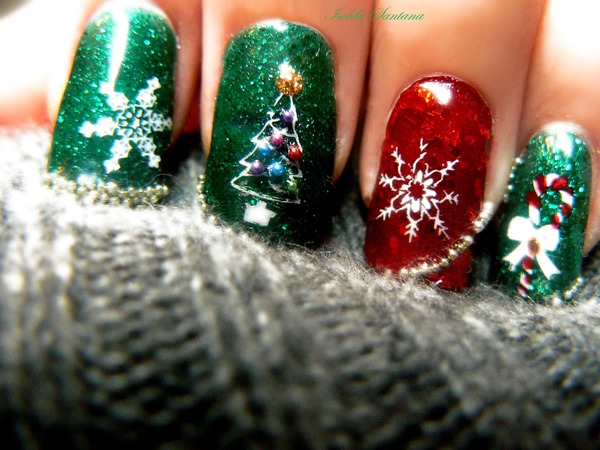 Christmas Nails Gelish With Konad | Tori S.'s Photo | Beautylish