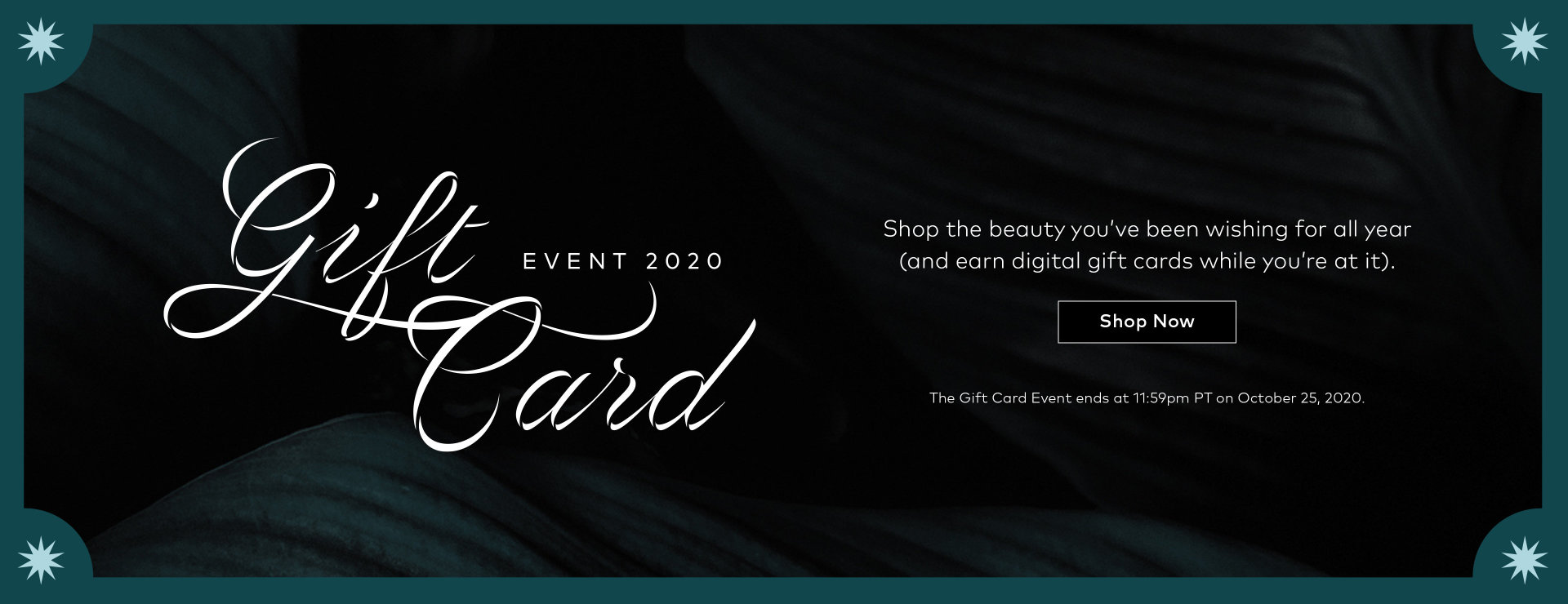 Gift Card Event starts NOW!