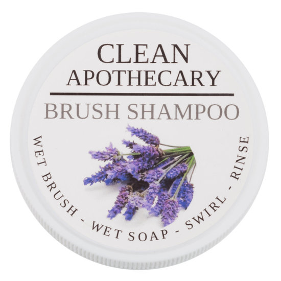 Clean Apothecary Brush Shampoo Lavender product smear.