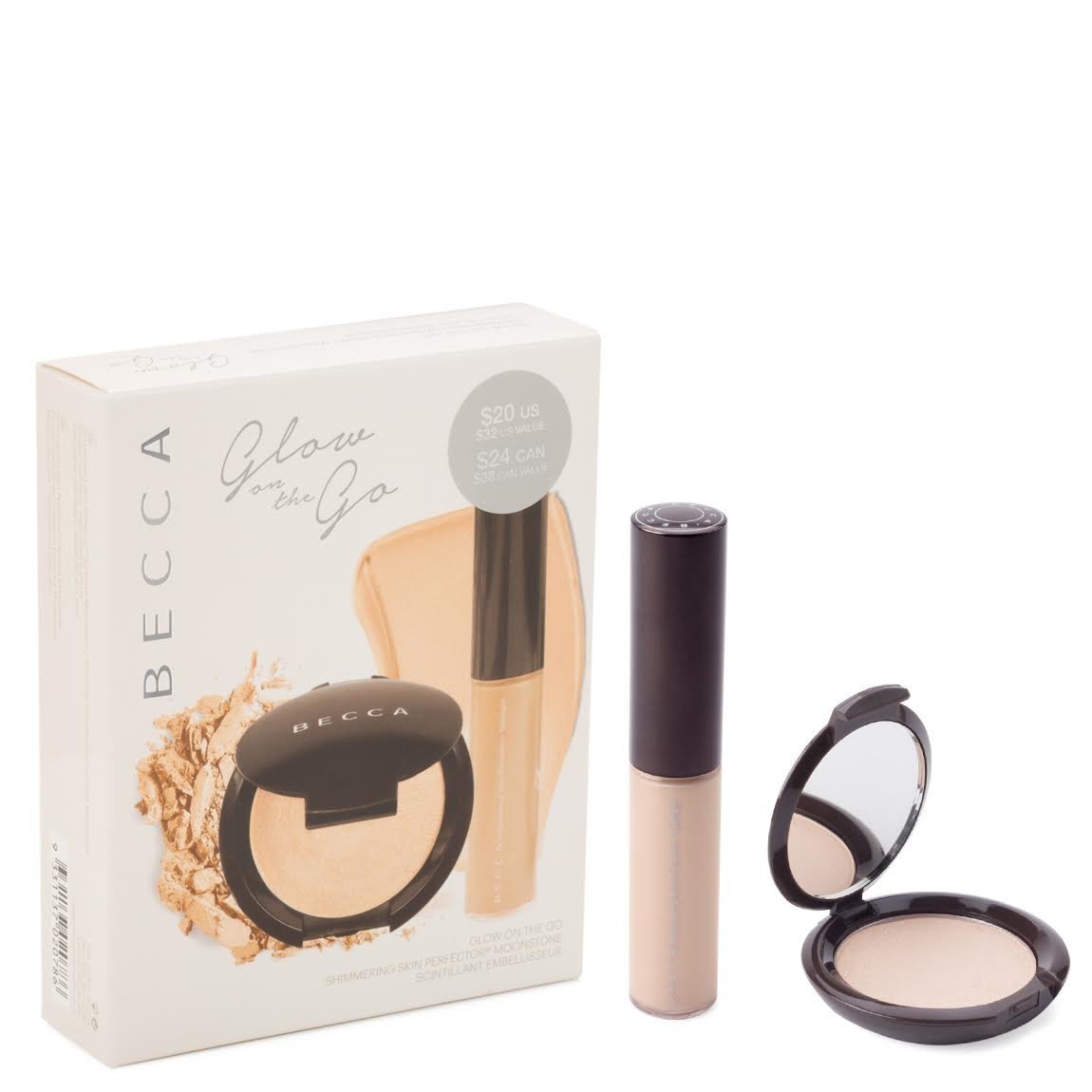 BECCA Shimmering Skin Perfector Moonstone Glow On The Go product smear.