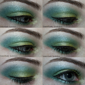 EOTD http://samariums-swatches.blogspot.com/2012/02/lynnderella-mercurial-bright.html
