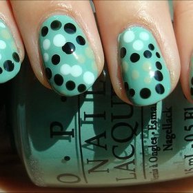 Dotty Nails
Nail tutorial & more photos here: http://www.swatchandlearn.com/nail-art-tutorial-dotty-nails/