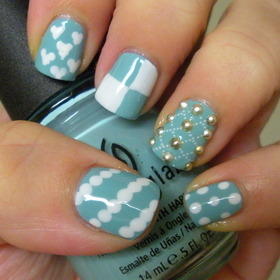 China Glaze For Audrey and China Glaze White on White