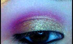 Quick Valentine's Day Makeup Tutorial - Pink and Gold