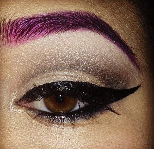 purple eyebrows Lilian C.'s Photo Beautylish