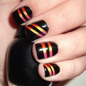Sunset Strip Nails 
http://polishmeplease.wordpress.com
(thanks to Lindsey at http://lindseylikesnails.com for the name suggestion!) 