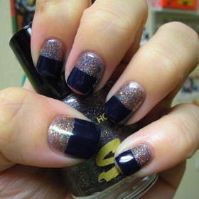 Tip Toe Polish Navy and Sation Holiday Spirit