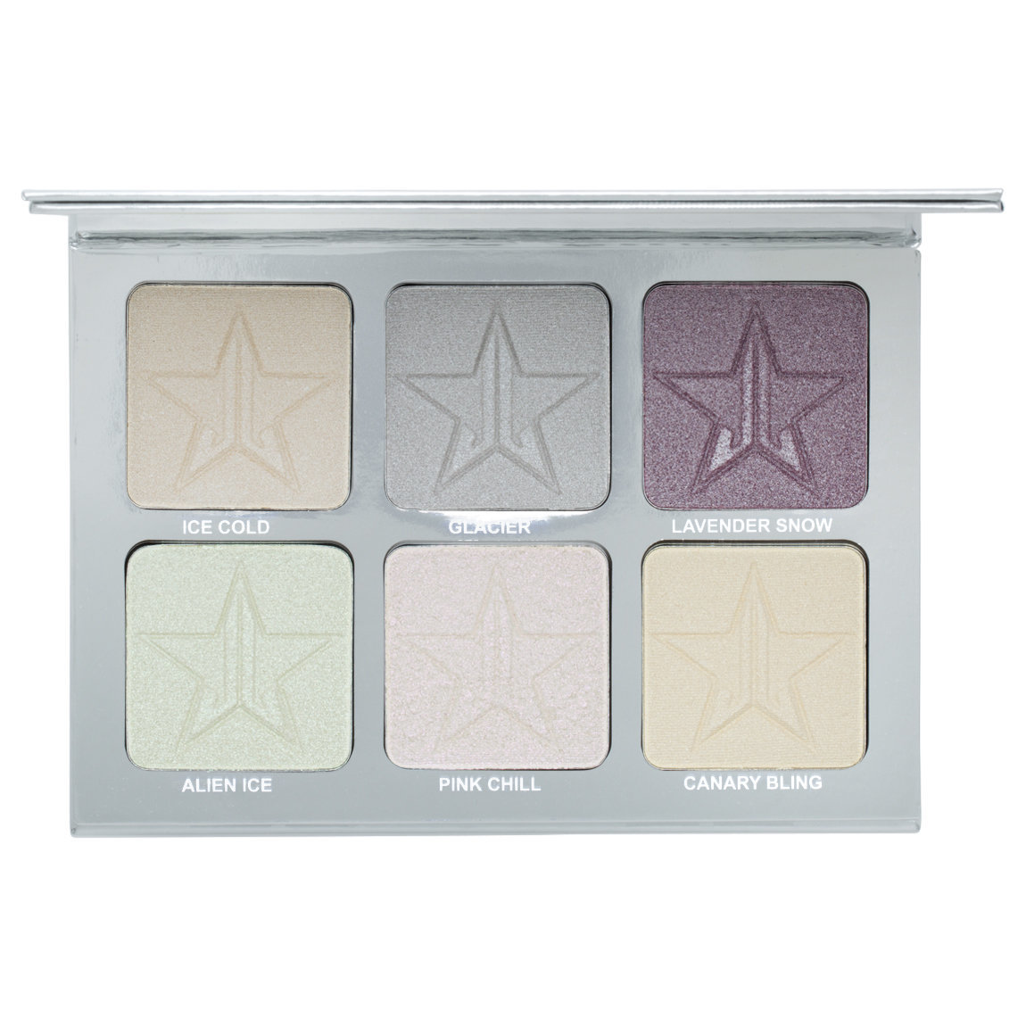 Jeffree Star Cosmetics Skin Frost Pro Palette Platinum Ice product smear.