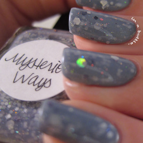 Lynnderella Mysterious Ways over China Glaze Sea Spray @gemsinabottle