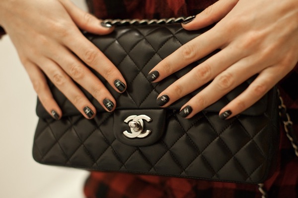 1. Chanel Designer Nail Stickers - wide 9