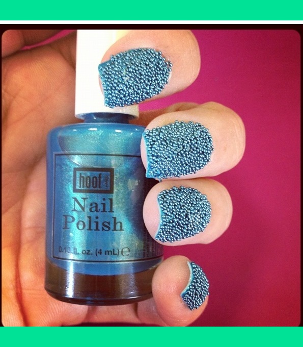 Nail Polish By Hoof & Caviar Beads By California Nails!