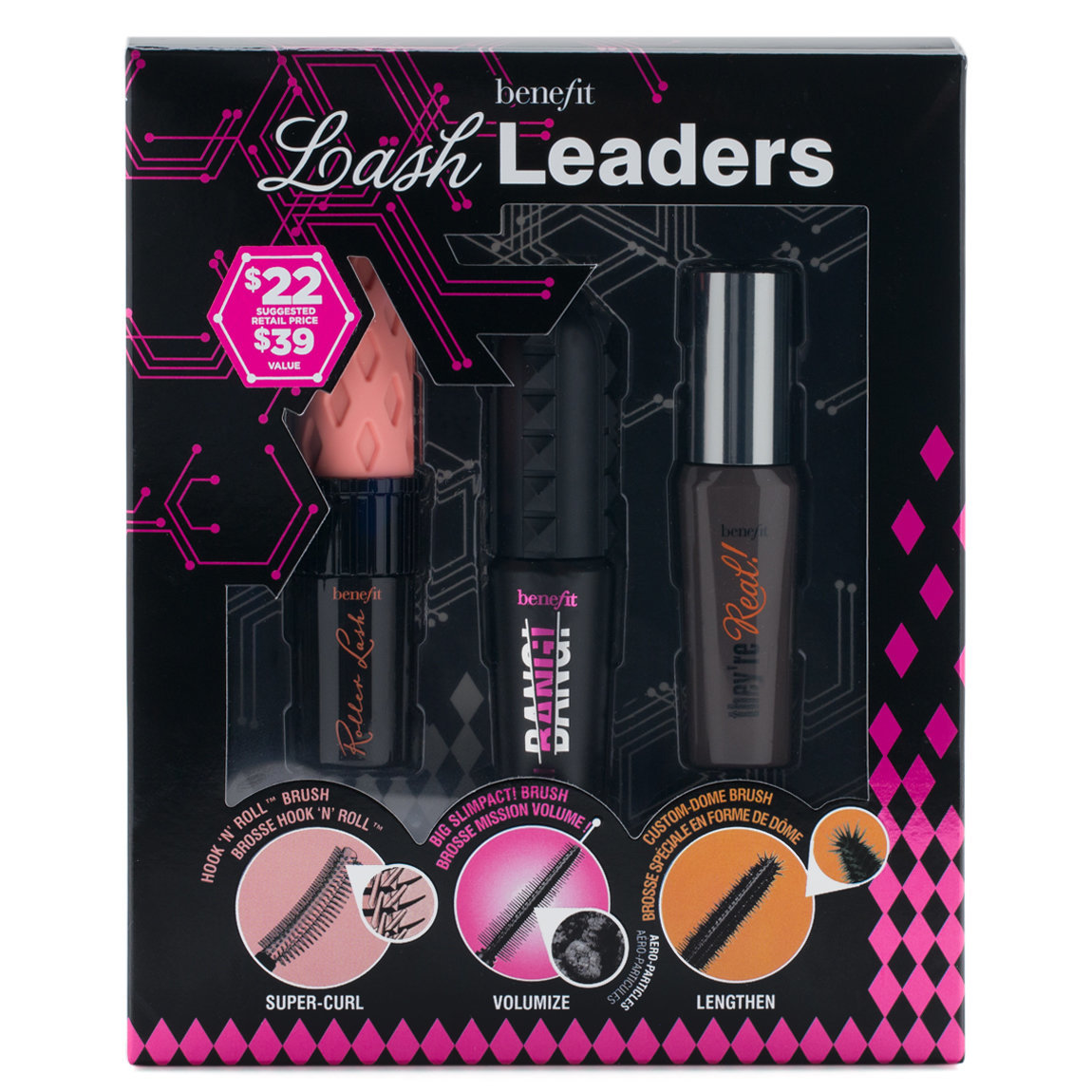 Benefit Cosmetics Lash Leaders Mini Mascara Trio product smear.