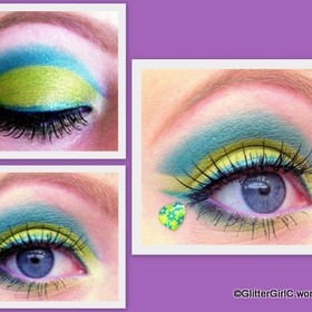 Teal and lime:)