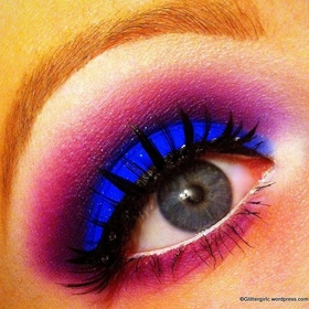 Using Sugarpill's Poison Plum and Royal Sugar :) Check out my blog for more pictures of this look: http://glittergirlc.wordpress.com/2012/04/27/poison-sugar/