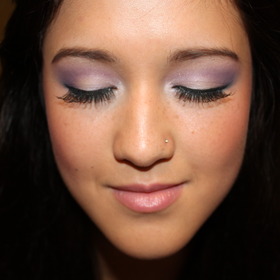 simple silver and purple