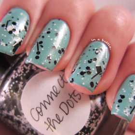 Lynnderella Connect the Dots over Finger Paints Tiffany Imposter @gemsinabottle