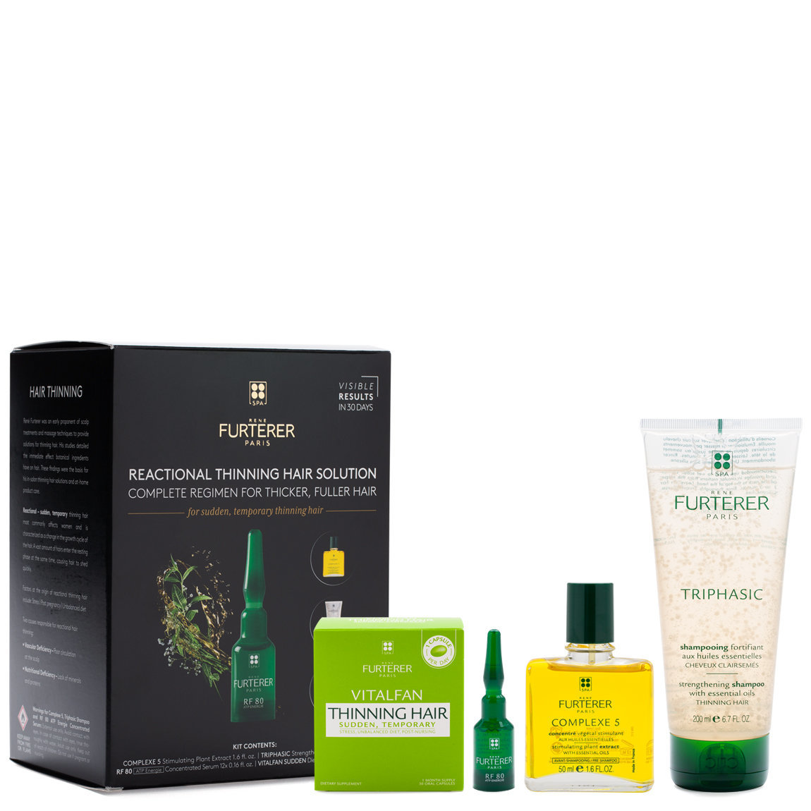 Rene Furterer Complete Thinning Hair Solution 4-Step Kit - For Sudden, Temporary Thinning Hair product smear.