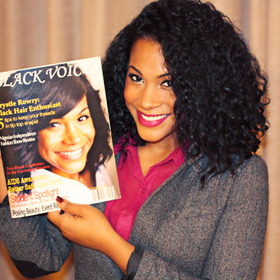 I'm on the cover of the November issue of USC's Black Voices Magazine :D