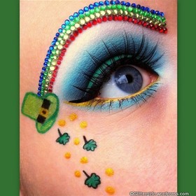 Using the Lime Crime Chinadoll Fantasy palette to create this St. Patrick' day inspired look! :) You can find out how I did the brows, on my blog, here: http://glittergirlc.wordpress.com/2012/03/17/happy-st-patricks-day/