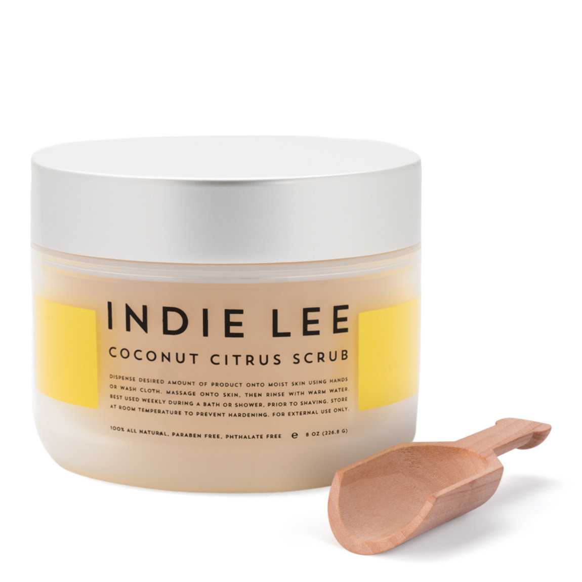 Indie Lee Coconut Citrus Body Scrub product smear.
