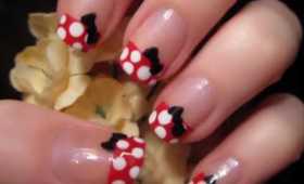 Minnie Mouse Nail Art