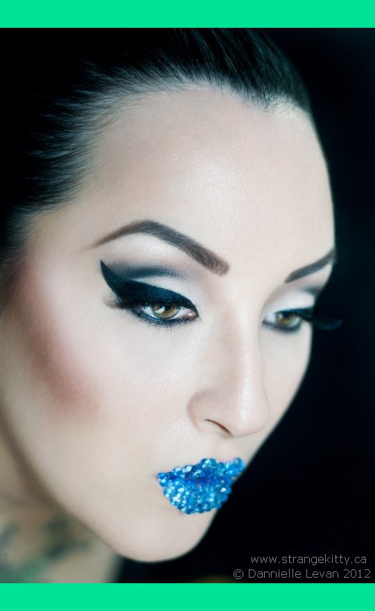 Makeup/Model: Kerosene Deluxe Photo: Dannielle Levan/Strangekitty.ca - blue-crystal