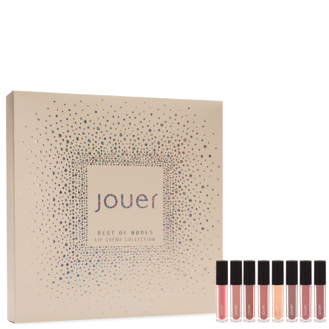 Jouer Cosmetics Best of Nudes Mini Lip Crème Set product smear.