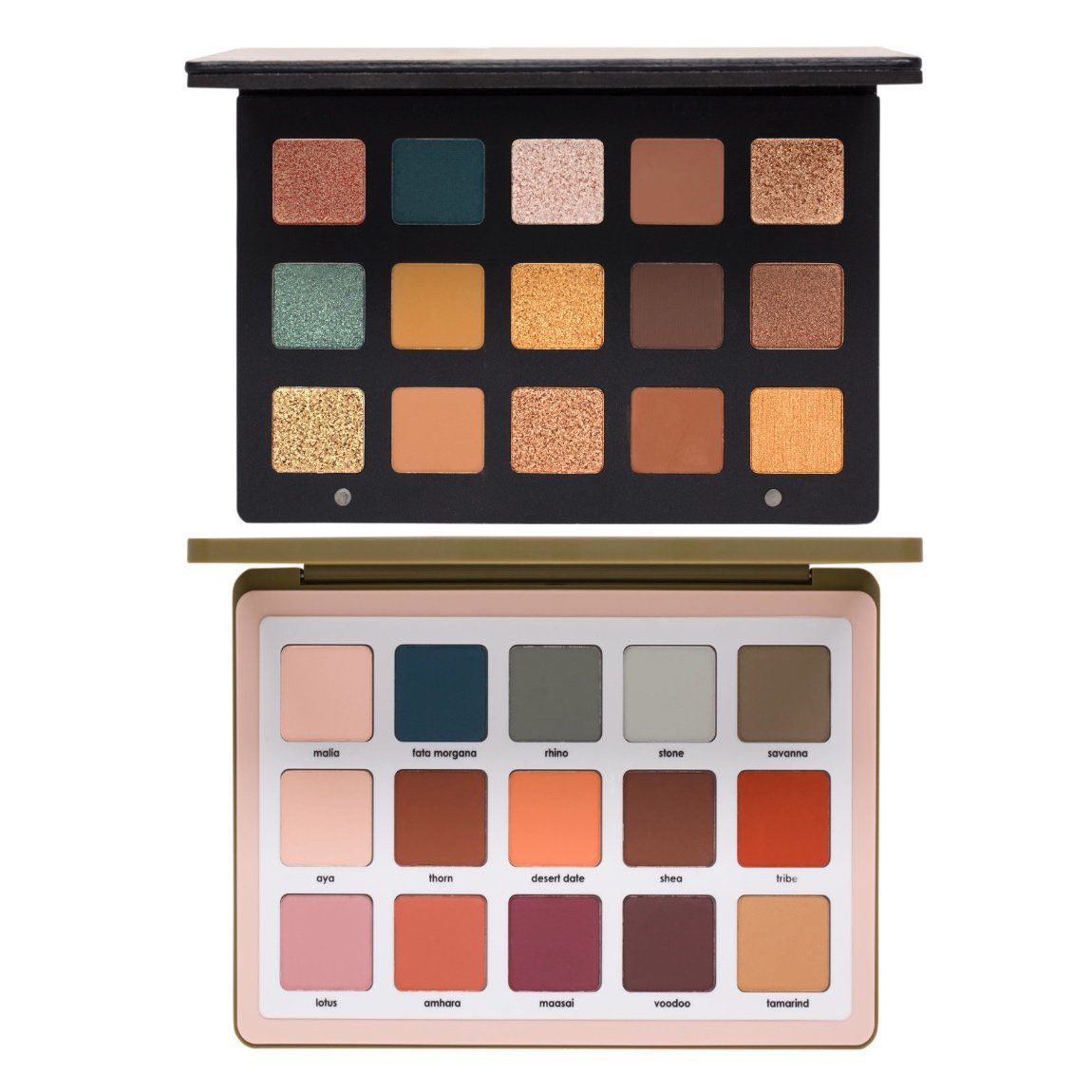 Natasha Denona Gold & Safari Palette Duo product smear.