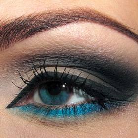 with blue eyes