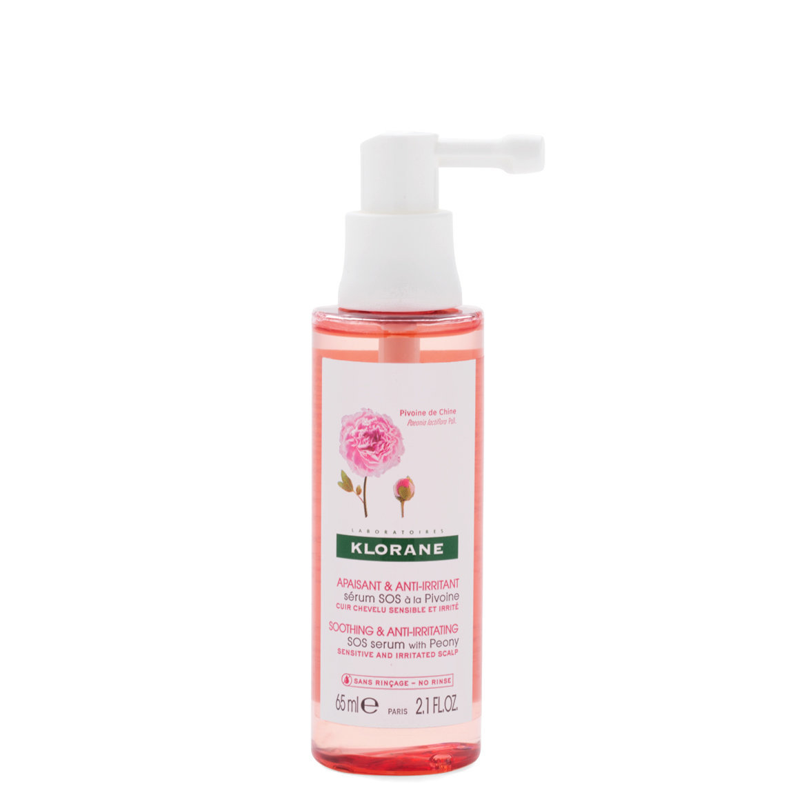 Klorane SOS Serum with Peony product smear.