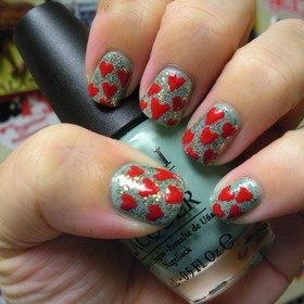 OPI mermaids tears, China Glaze twinkle lights