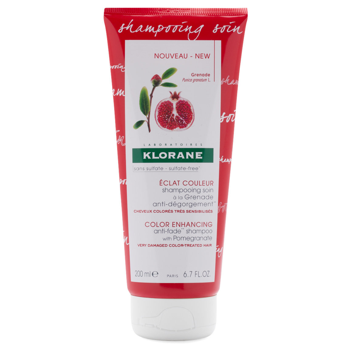 Klorane Anti-Fade Shampoo with Pomegranate product smear.