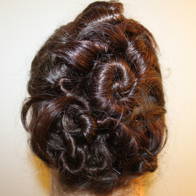 Twist & Pin hair (Sorry about the frizziness, this was after 9 hours of wear!)