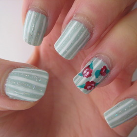 spring garden nails