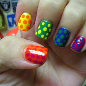 Essie Really Red, Mini Shorts, Shorty Pants, Pretty Edgy, Mesmerized, and Perky Purple