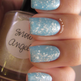 Lynnderella Snow Angel over Chanel Coco Blue @gemsinabottle
