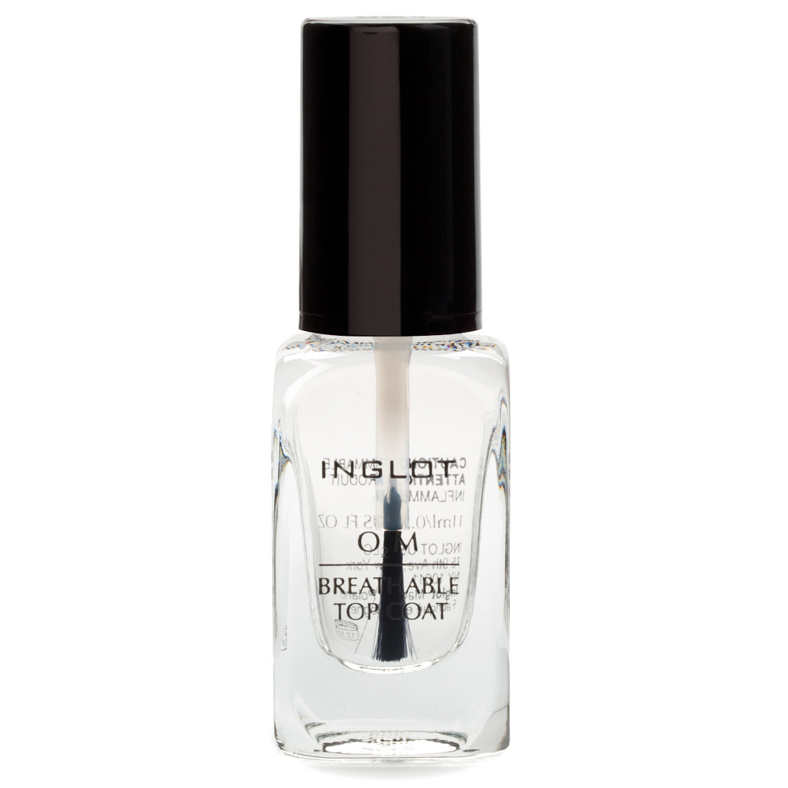 Inglot Cosmetics O2M Breathable Top Coat product smear.