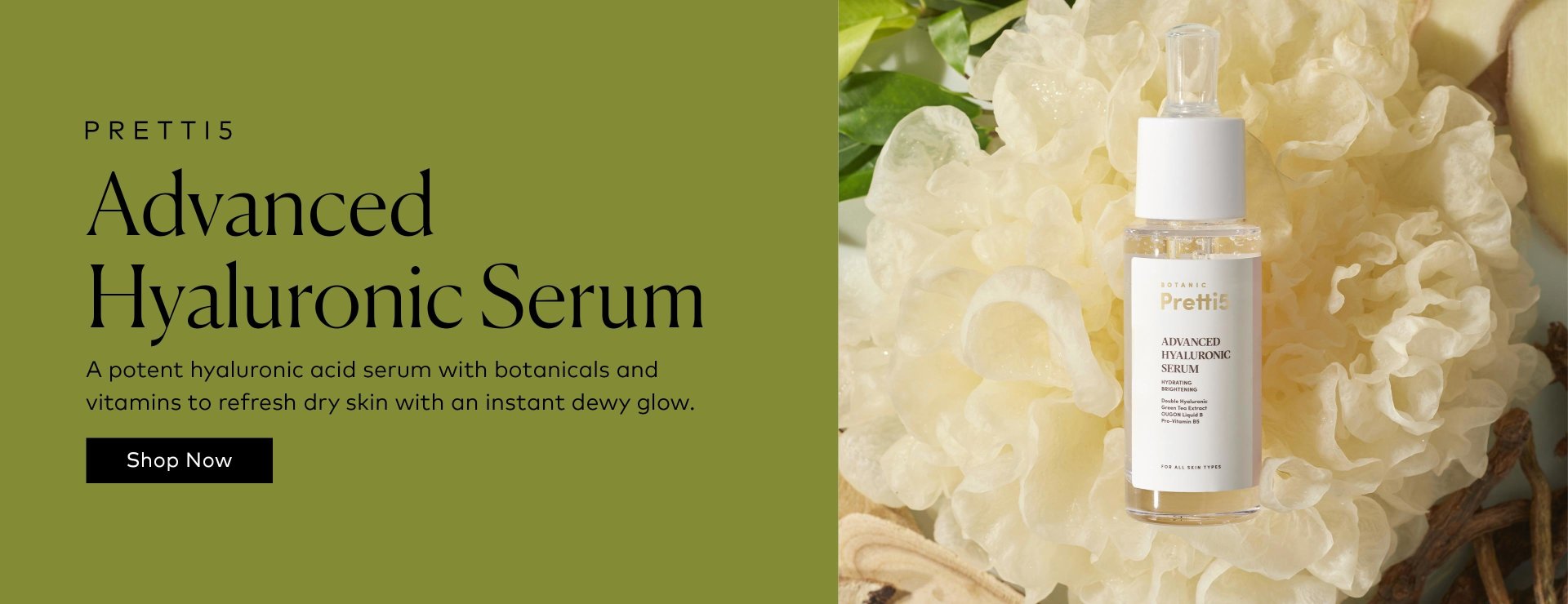 Shop the Pretti5 Advanced Hyaluronic Serum on Beautylish.com! 