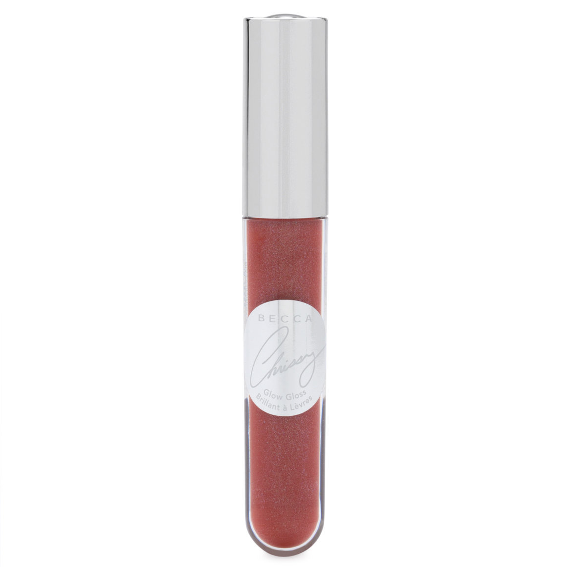 BECCA Becca x Chrissy Teigen Glow Gloss Beach Nectar product smear.