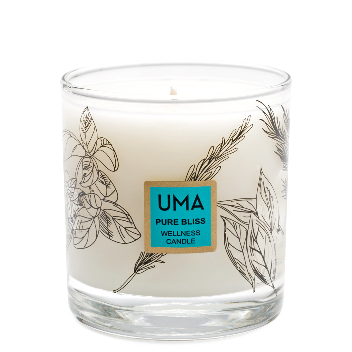 Uma Pure Bliss Wellness Candle product smear.